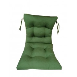 Koyu Yeşil Arkalıklı Sandalye Minderi 45x90 Cm 4 Adet Takım-Fitsdekor